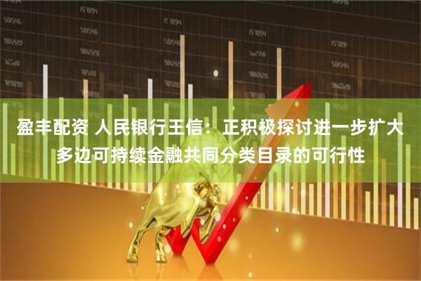 盈丰配资 人民银行王信：正积极探讨进一步扩大多边可持续金融共同分类目录的可行性