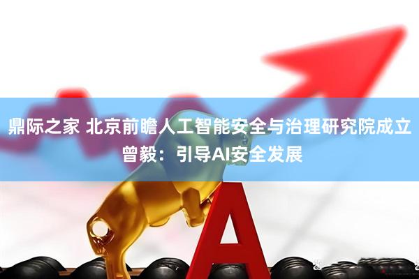 鼎际之家 北京前瞻人工智能安全与治理研究院成立 曾毅：引导AI安全发展