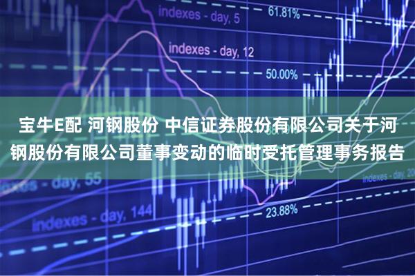 宝牛E配 河钢股份 中信证券股份有限公司关于河钢股份有限公司董事变动的临时受托管理事务报告
